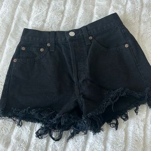 REDONE black denim shorts size 25